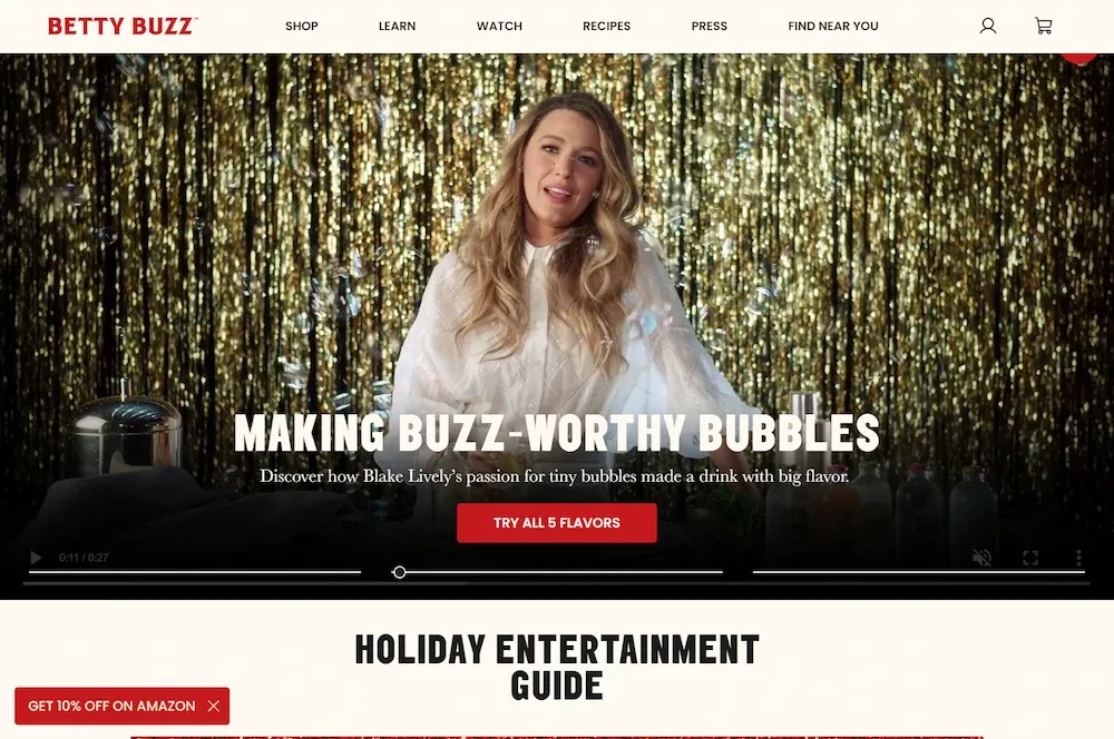 Betty Buzz Homepage