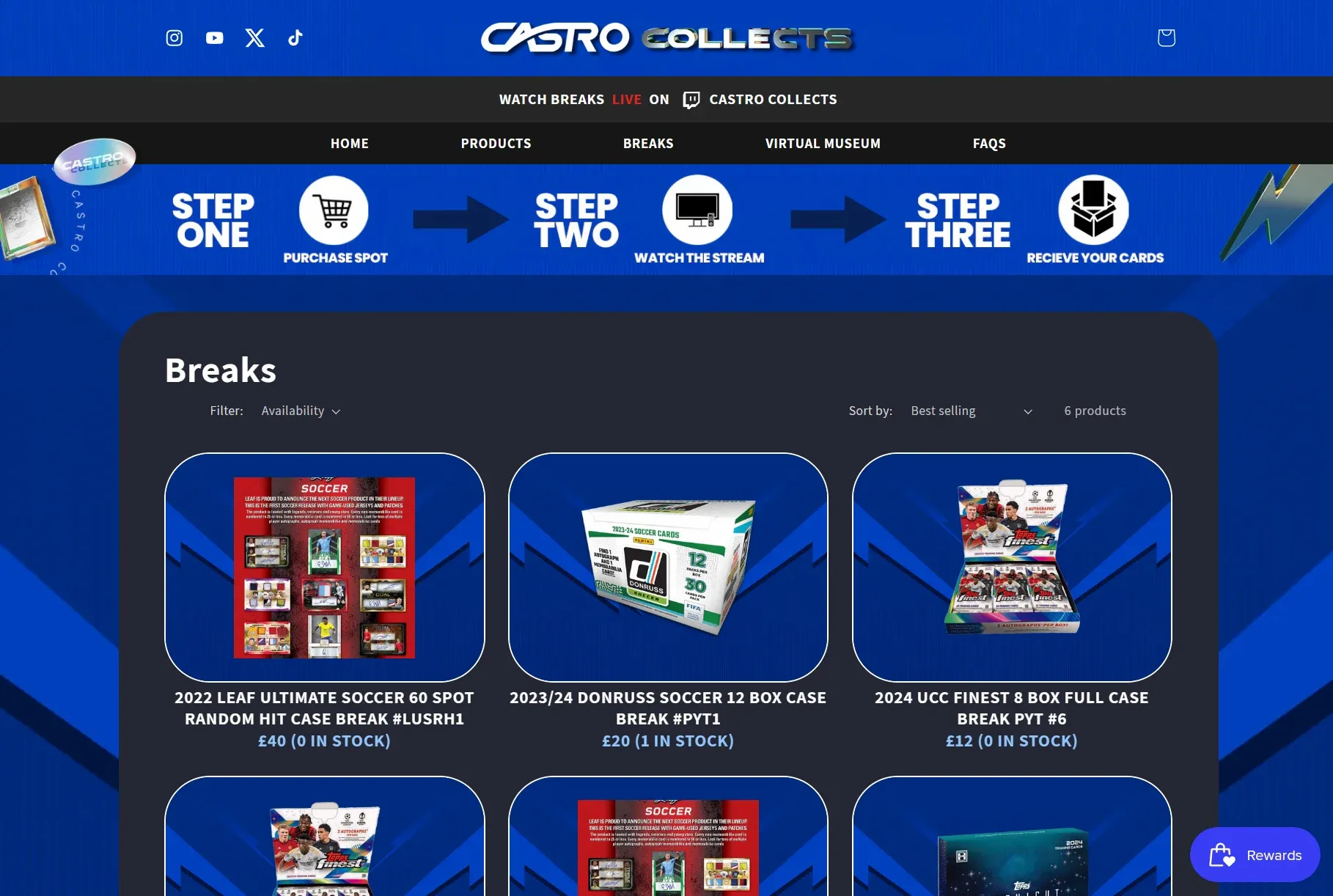 Castro Collects Homepage