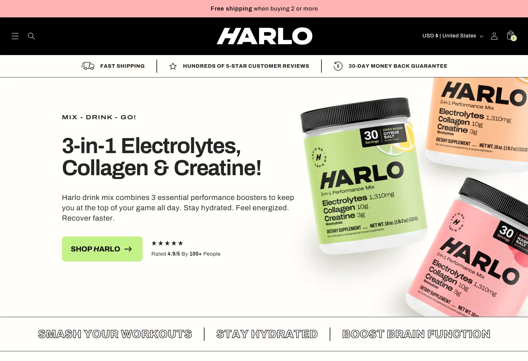 Drink Harlo Homepage